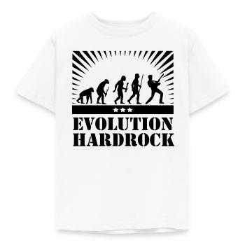 Evolution Hardrock - Kinder T-Shirt - Weiß - Vorne - AI Model Kid Male (0cm)
