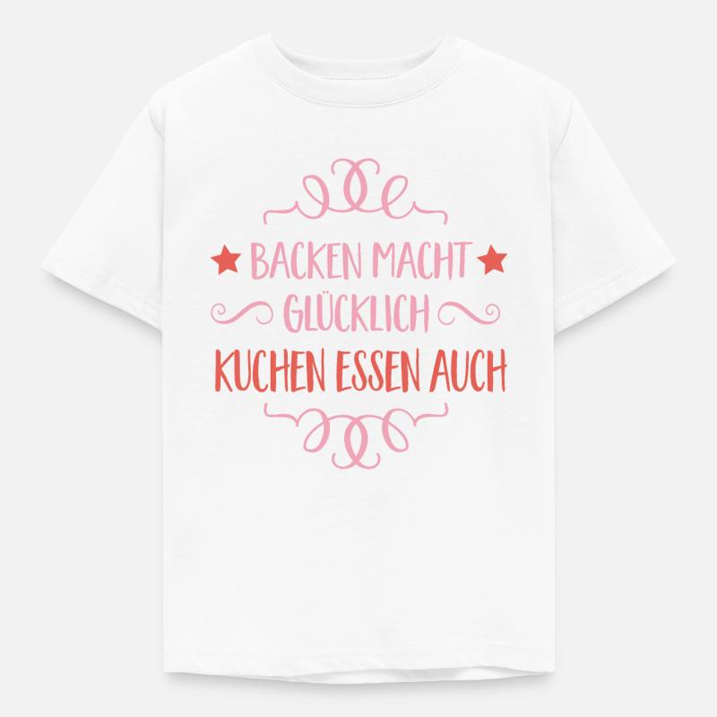 backen - Kinder T-Shirt - Weiß