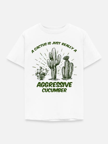 Kaktus - Kinder T-Shirt - Weiß