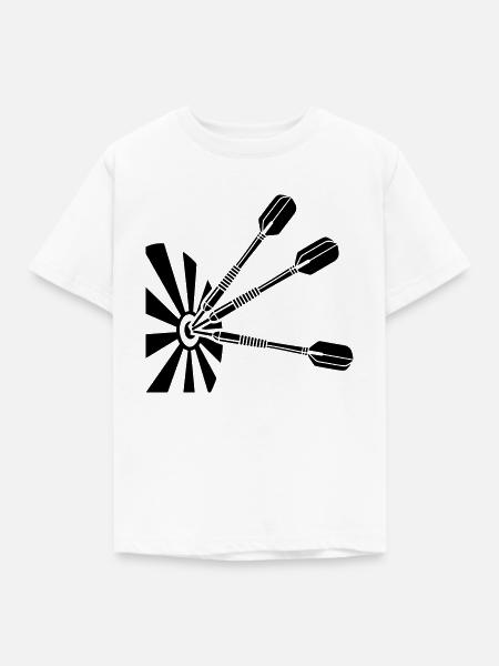 Dart Dartboard dartpfeile - Kinder T-Shirt - Weiß