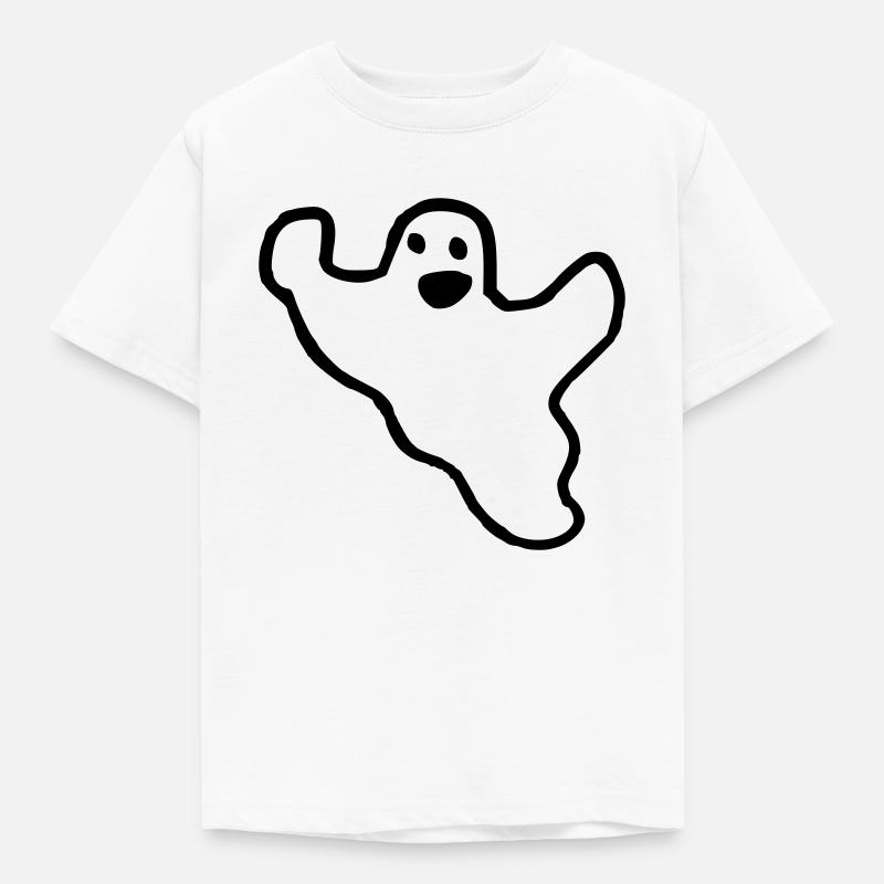 Gespenst - Kinder T-Shirt - Weiß