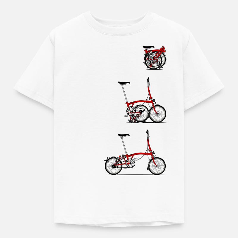 J'aime mon pliant Brompton vélo - T-shirt Enfant - blanc