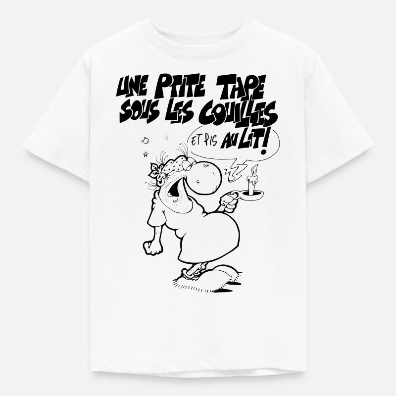 Au lit - T-shirt Enfant - blanc