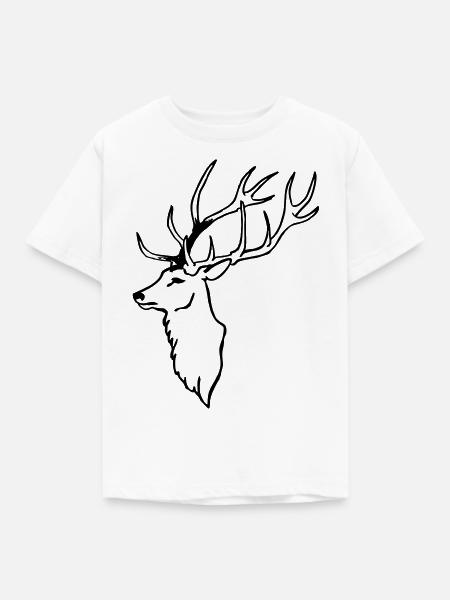 Cerf - T-shirt Enfant - blanc