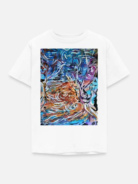 Natur, Baum, Bäume, Love nature - Kinder T-Shirt - Weiß