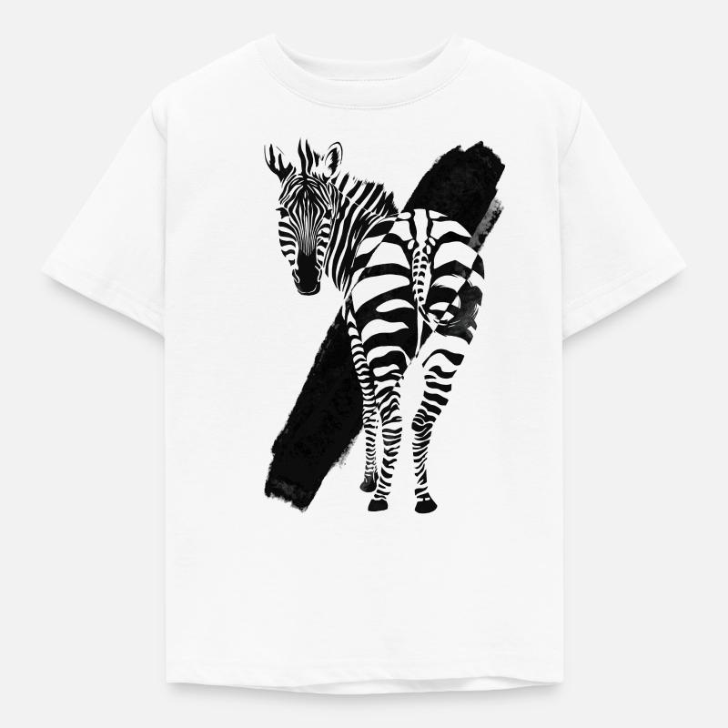 Zebra - T-shirt Enfant - blanc