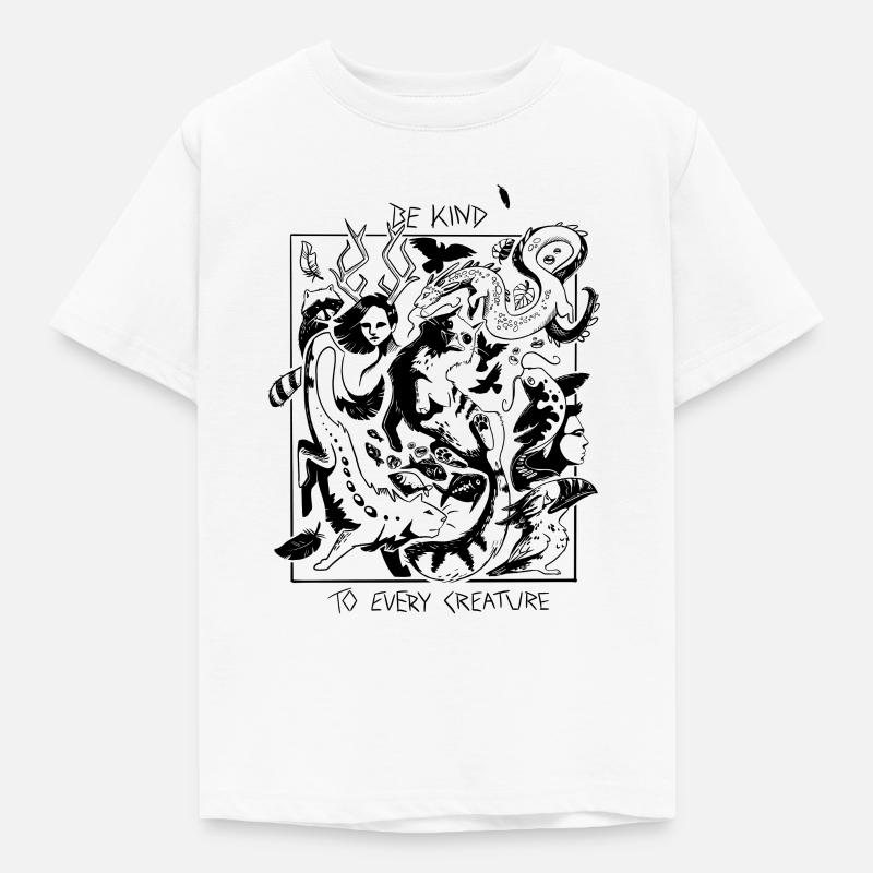 Be kind - Kinder T-Shirt - Weiß