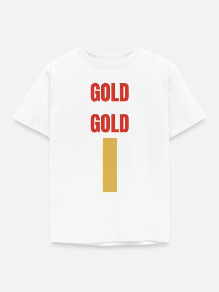 Gold Gold - Kinder T-Shirt - Weiß