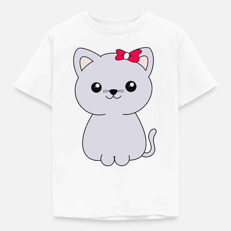 Chat - T-shirt Enfant - blanc