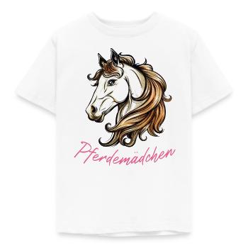Pferde Mädchen, Pferde Freundin, Pferde Fan - Kinder T-Shirt - Weiß - Vorne - AI Model Kid Male (0cm)