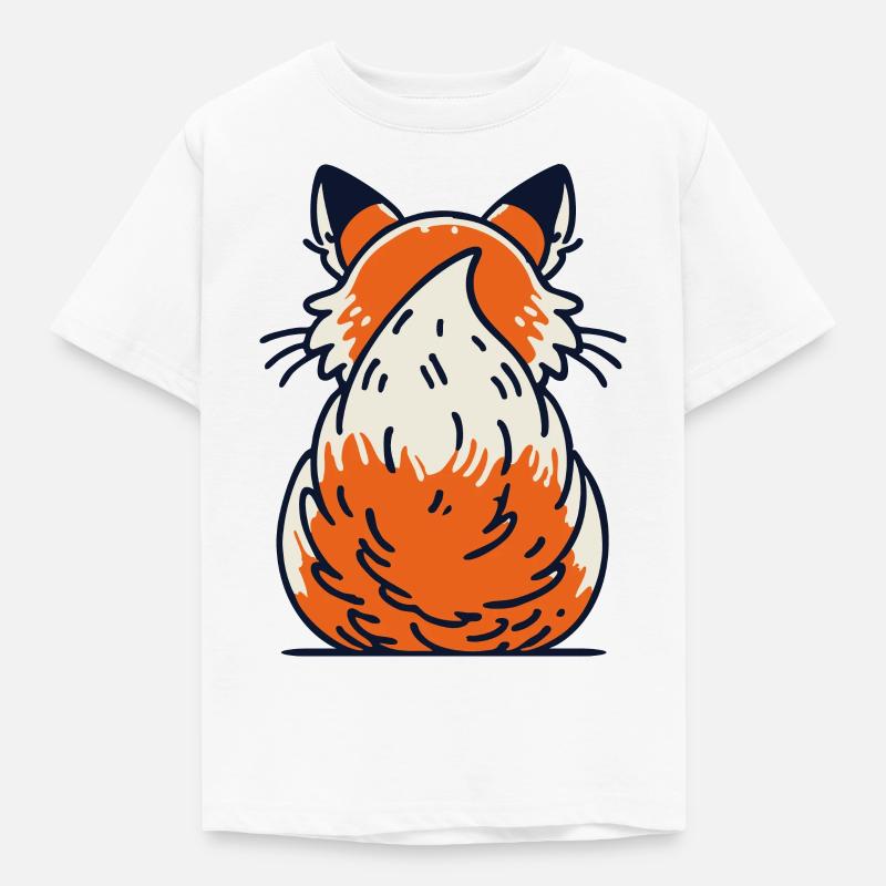 Queue touffue, queue de renard - T-shirt Enfant - blanc