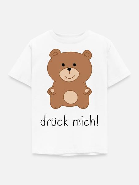 drueck mich - Kinder T-Shirt - Weiß
