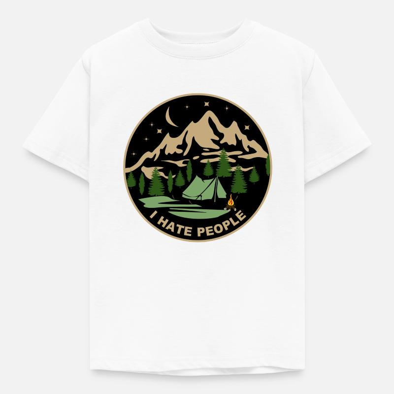 I hate people - Kinder T-Shirt - Weiß