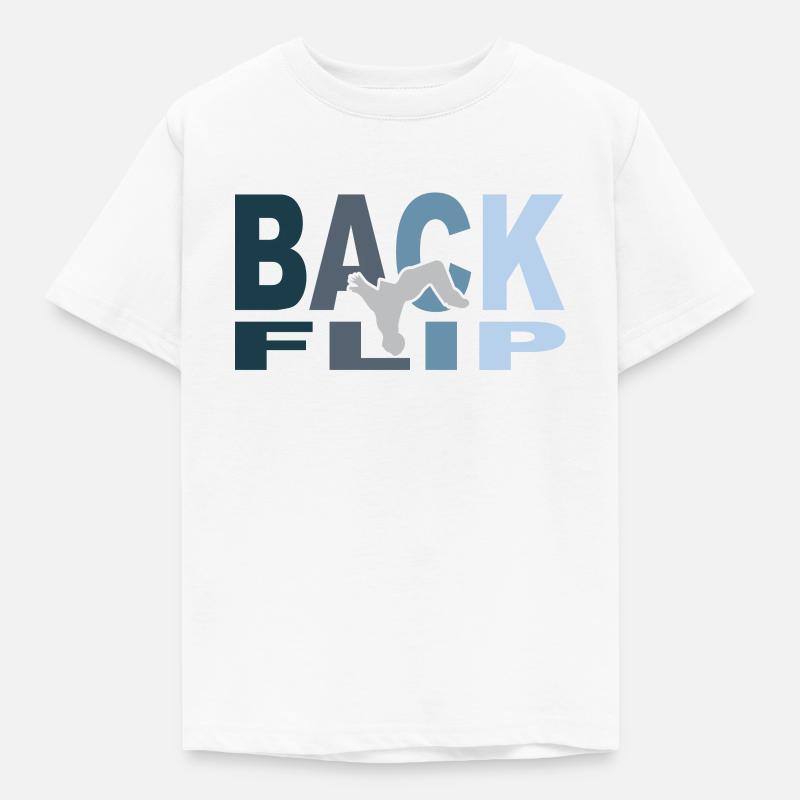 BackFlip - Kinder T-Shirt - Weiß