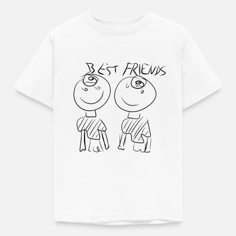 Beste Freunde - Kinder T-Shirt - Weiß