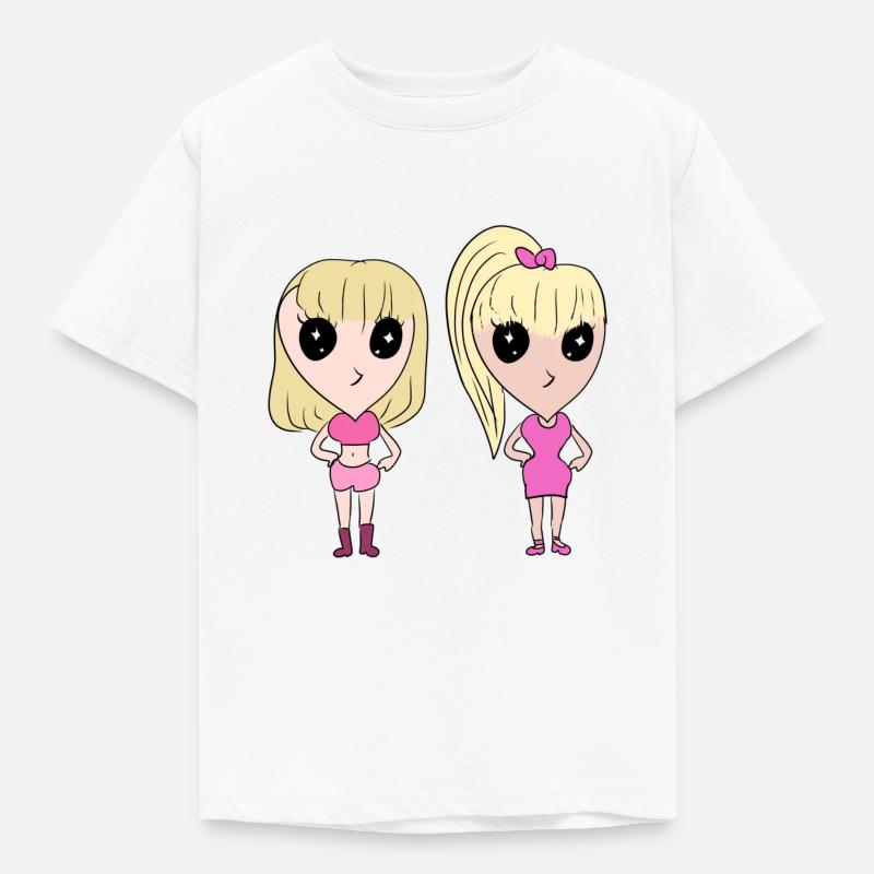 freundschaft freunde - Kinder T-Shirt - Weiß