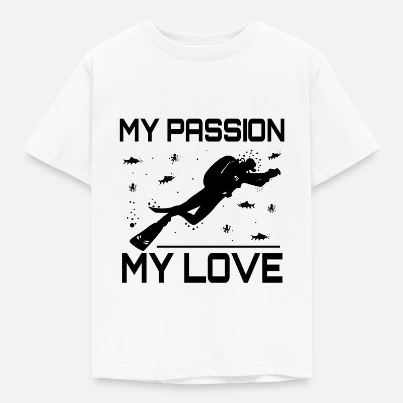 Tauchen - Kinder T-Shirt - Weiß