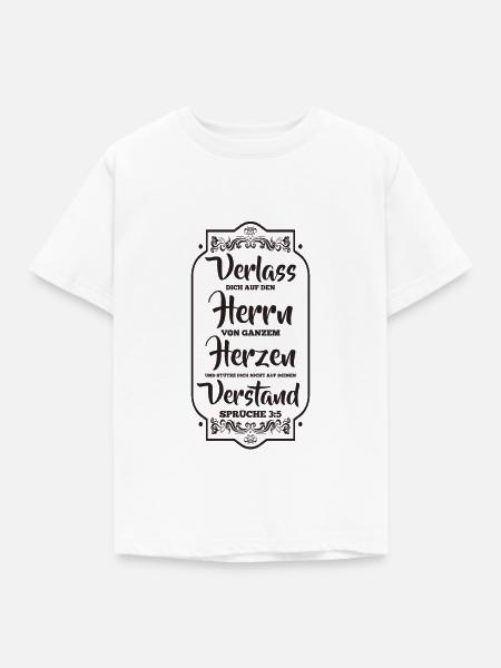 Bibelvers - Kinder T-Shirt - Weiß