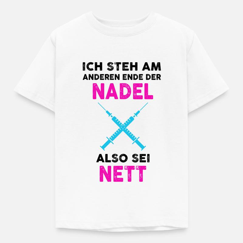 Arzthelferin Krankenschwester Geschenk - Kinder T-Shirt - Weiß