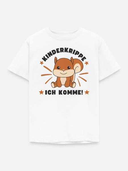 Kinderkrippe Ich Komme! - Kinder T-Shirt - Weiß