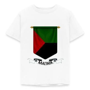 Martinique Flaggenwimpel - Kinder T-Shirt - Weiß - Vorne - AI Model Kid Male (0cm)