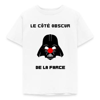 LOGO Le côté obscur de la farce - T-shirt Enfant - blanc - Devant - AI Model Kid Male (0cm)
