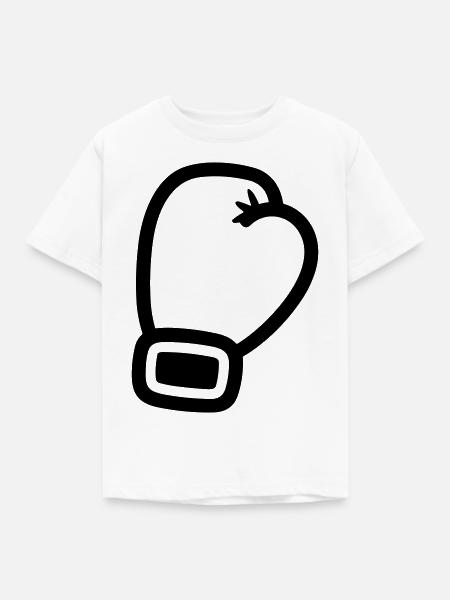 Boxhandschuh - Kinder T-Shirt - Weiß