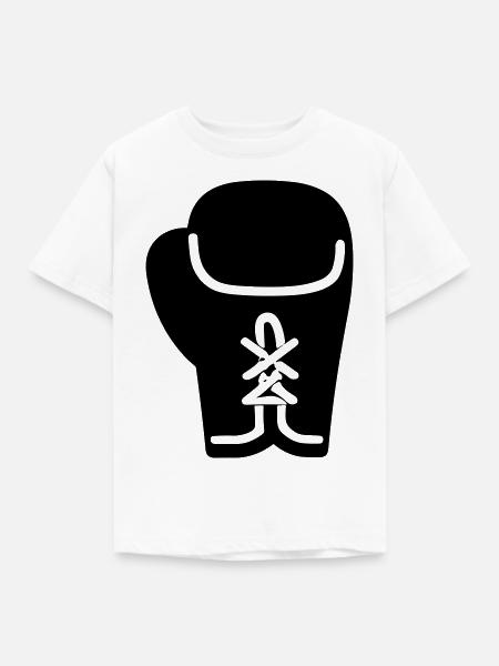 Boxhandschuh - Kinder T-Shirt - Weiß