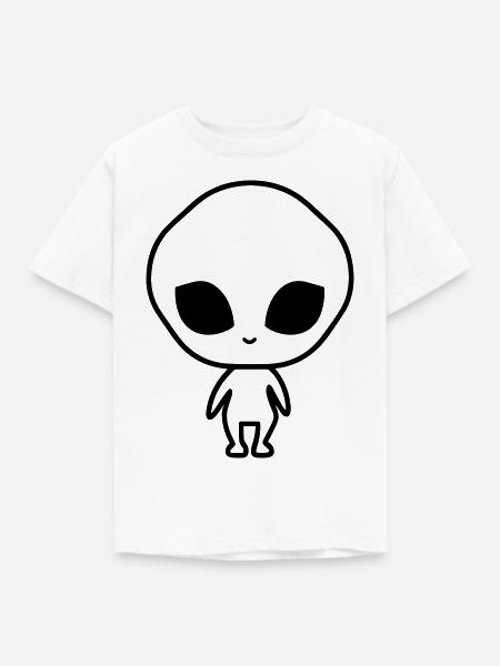 Außerirdischer - Kinder T-Shirt - Weiß