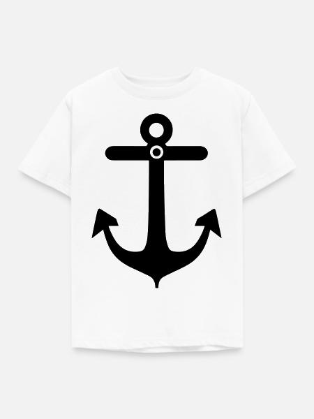 Anker - Kinder T-Shirt - Weiß