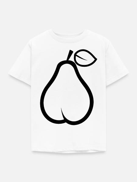 Birne - Kinder T-Shirt - Weiß