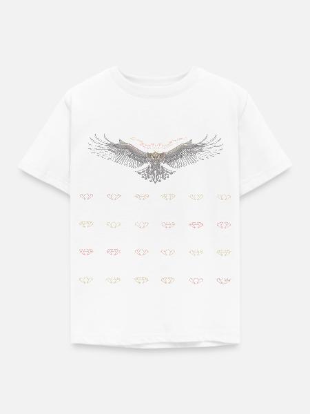 Legle-Diamant auf Weiß - Kinder T-Shirt - Weiß