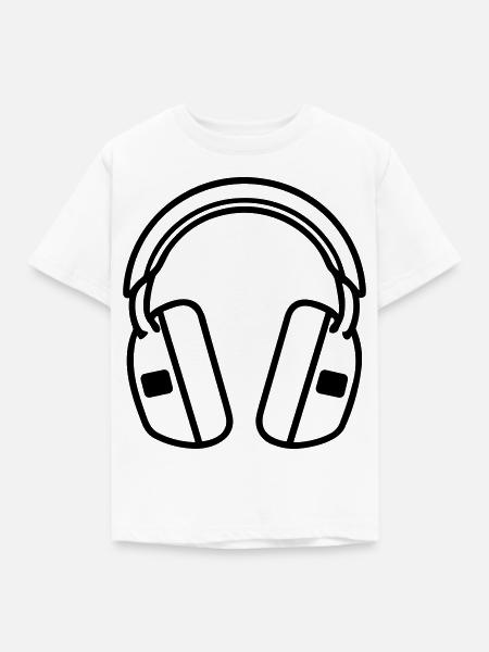 Gaming-Headset - Kinder T-Shirt - Weiß
