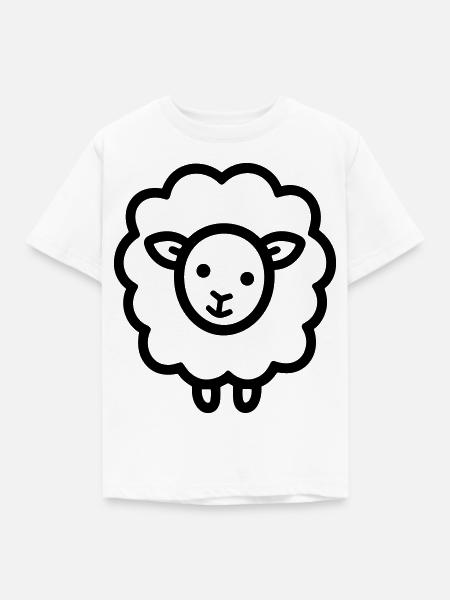 Schaf - Kinder T-Shirt - Weiß