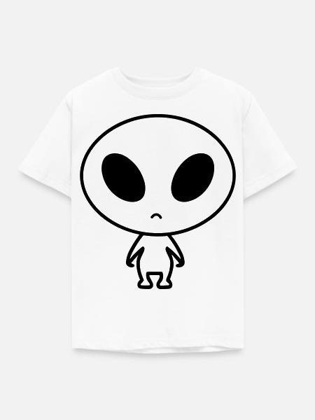 Außerirdischer - Kinder T-Shirt - Weiß