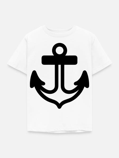 Anker - Kinder T-Shirt - Weiß
