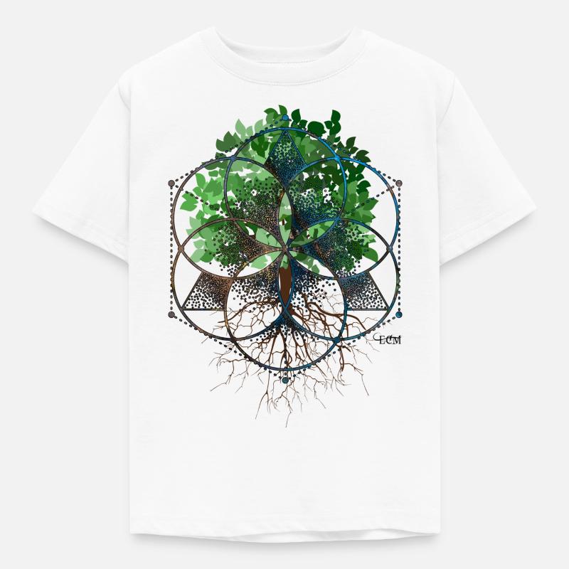 Baum der Kleinen - Kinder T-Shirt - Weiß