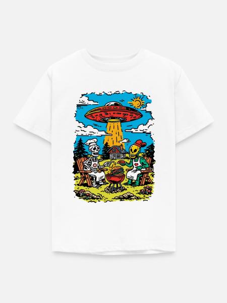 Doomsday BBQ - Kinder T-Shirt - Weiß