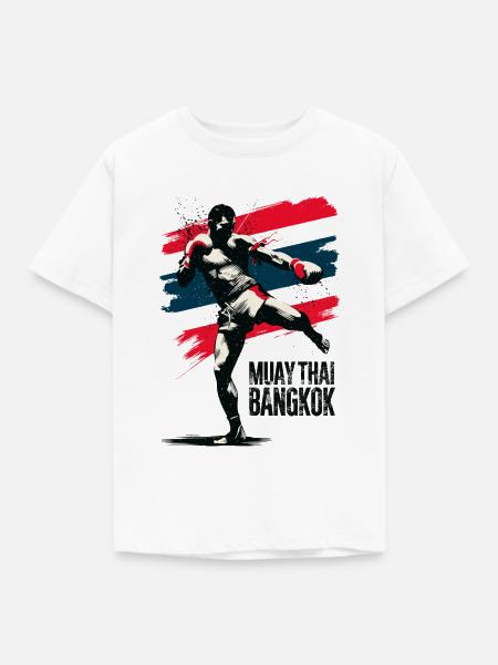 Muay Thai Bangkok - Kinder T-Shirt - Weiß