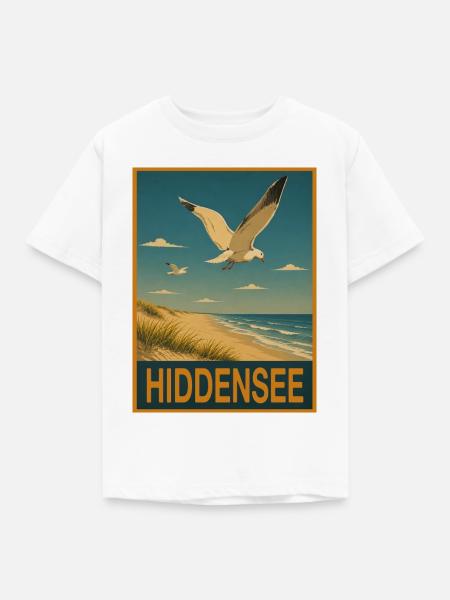Hiddensee Möwe - Kinder T-Shirt - Weiß