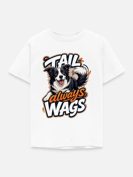 Border Collie - Kinder T-Shirt - Weiß