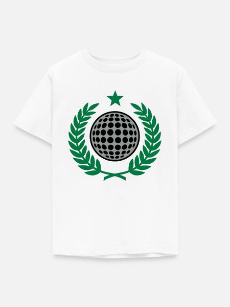 Lorbeerkranz (Golf) 02 - Kinder T-Shirt - Weiß