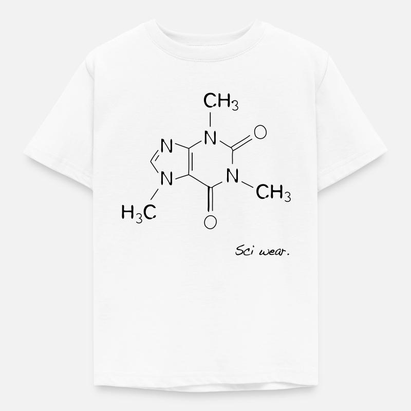 Koffein - Kinder T-Shirt - Weiß