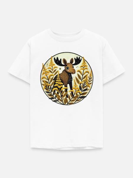 Elch - Kinder T-Shirt - Weiß