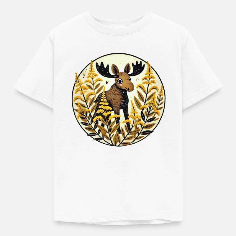 Elch - Kinder T-Shirt - Weiß