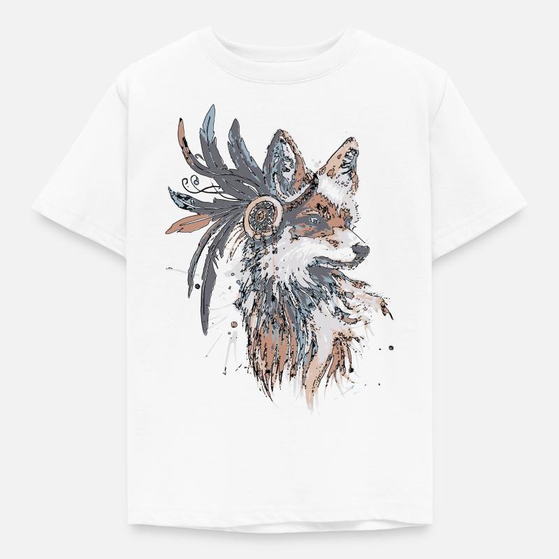 Fuchs - Kinder T-Shirt - Weiß