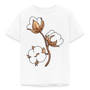 Blooming cotton - Kids' T-Shirt - white - Front - AI Model Kid Male (0cm)