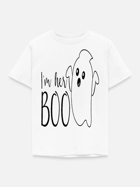 Ich bin ihr Boo - Kinder T-Shirt - Weiß