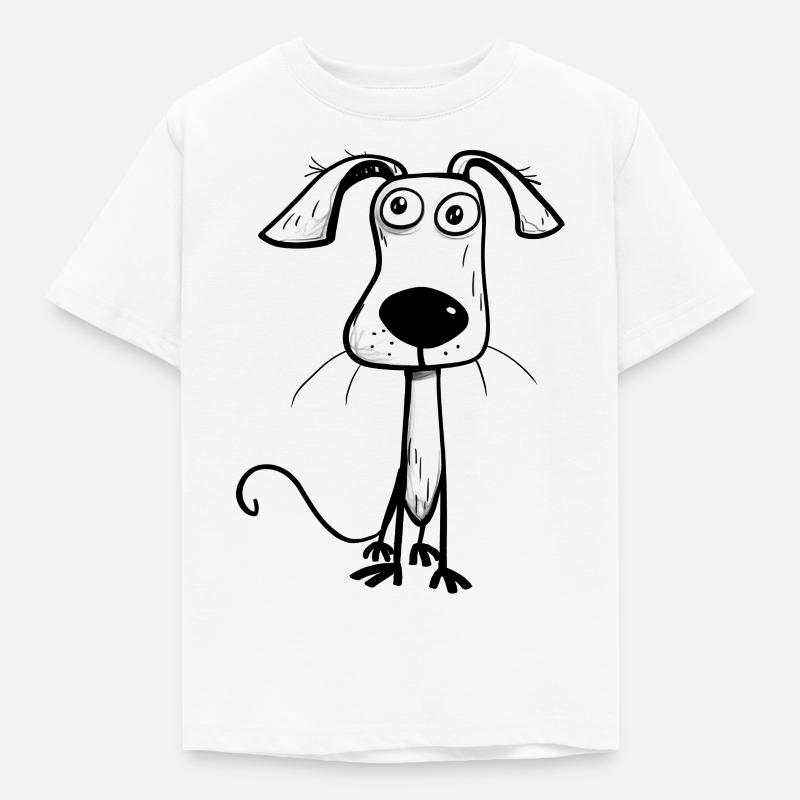 Hund - Kinder T-Shirt - Weiß