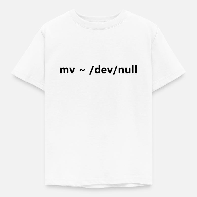 Commandes Linux dangereuses de Linux Admin - T-shirt Enfant - blanc